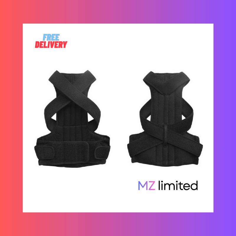 Back Posture Corrector XL- Adjustable Back Posture Corrector – Slouch Support Shoulder Brace & Lumbar Orthosis | XL Size