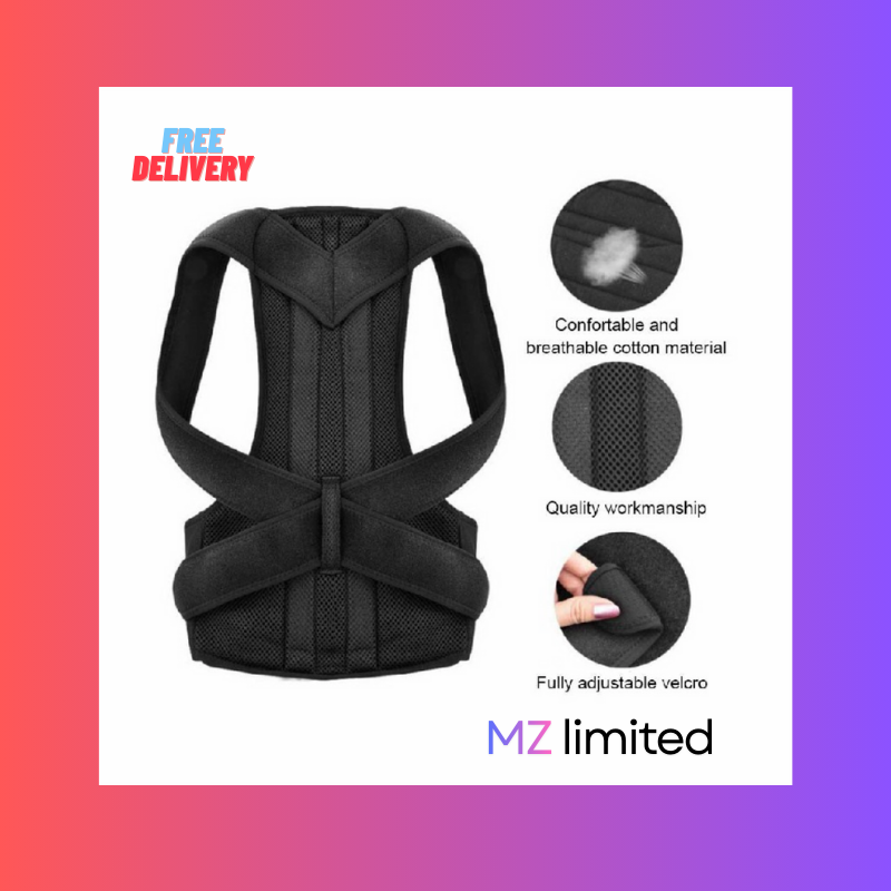 Back Posture Corrector XL- Adjustable Back Posture Corrector – Slouch Support Shoulder Brace & Lumbar Orthosis | XL Size - Image 2